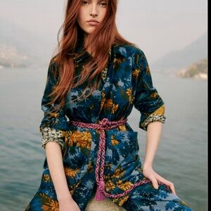 Sezane Max Shirt - Sézane X Inoui Editions Blue Fontainebleau - Size 4